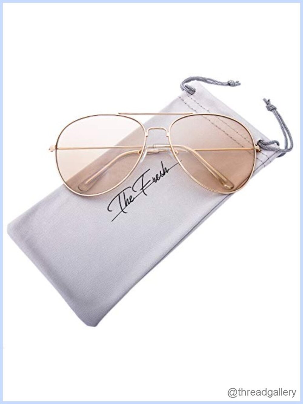 Oversized Aviator Sunglasses UV400 Full Frame Polarized Gift Box